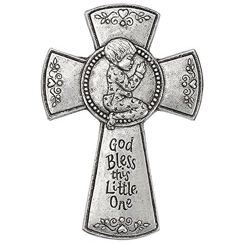 Carson Wall Cross-Boy-God Bless This Little One-Statesmet