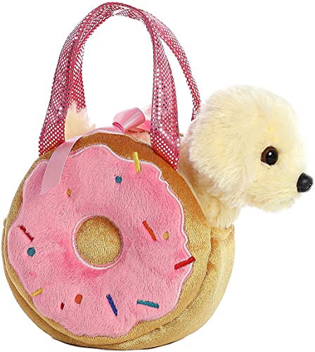 Aurora World Fancy Pals Pet Carrier Yummy Donut & Puppy Plush