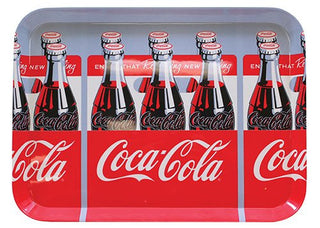 Tablecraft CC389 Coca-Cola Graphic Serving Tray (6 Pack) 15 by 11 Multicolor