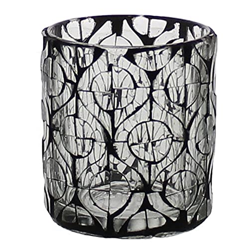 HomArt 2207-11 Aureole Mosaic Hurricane, Circlet, Small, 3.5-inch Height, Glass