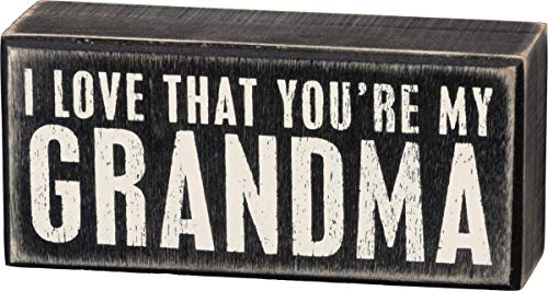 Primitives by Kathy 19445 Classic Box Sign, 5.5" x 2.5", My Grandma
