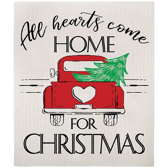 Carson Home Accents Hearts Home Swedish Dish Cloth, 7.75-inch Height