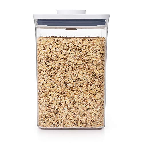 OXO Good Grips POP Container Airtight 4.4 Qt for Flour and More Food Storage, Square, Clear