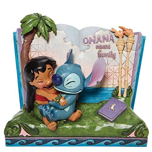 Enesco Disney Traditions Lilo and Stitch Story Book Figurine