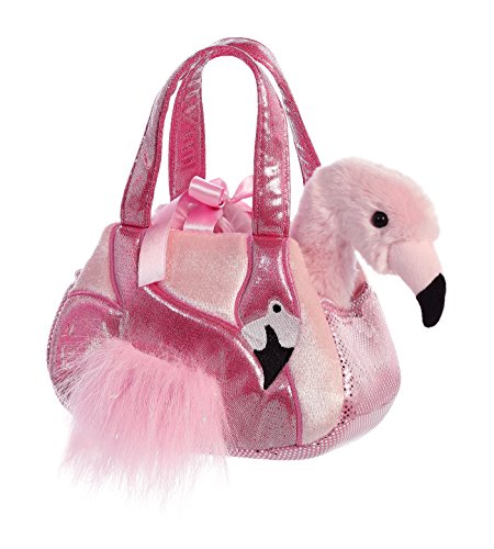 Aurora World Fancy Pals Luxe Boutique Purse Pet Carrier Ava Flamingo
