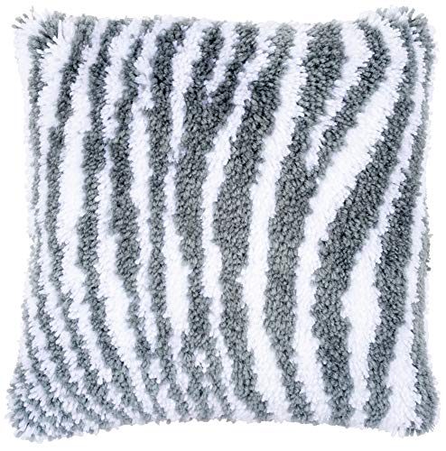 Vervaco Latch Hook Kit: Cushion: Zebra Print