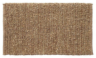 Larry Traverso Sophia Braided Seagrass and Jute Doormat, 18 x 30 inches, Durable and Sustainable Handwoven Seagrass and Jute, Static Free, Beige