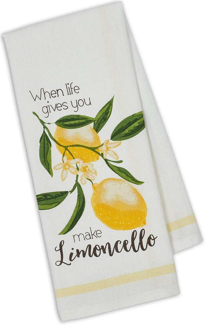 Design Imports Lemoncello Lemons Citrus Cotton Dish Towel - 18" x 28"