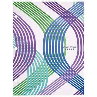 ACCO (School) Five Star 4-Pocket Folder, 9-3/8" x 12" x 1/8", Design Selected for You, 1 Count (33222)