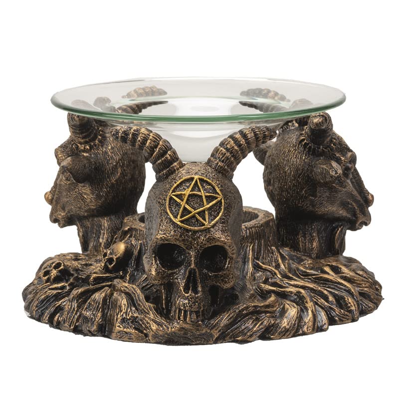 Pacific Trading Giftware Baphomet Oil Burner, Cold Cast Resin, 3.13-inch Height, Pack of 12