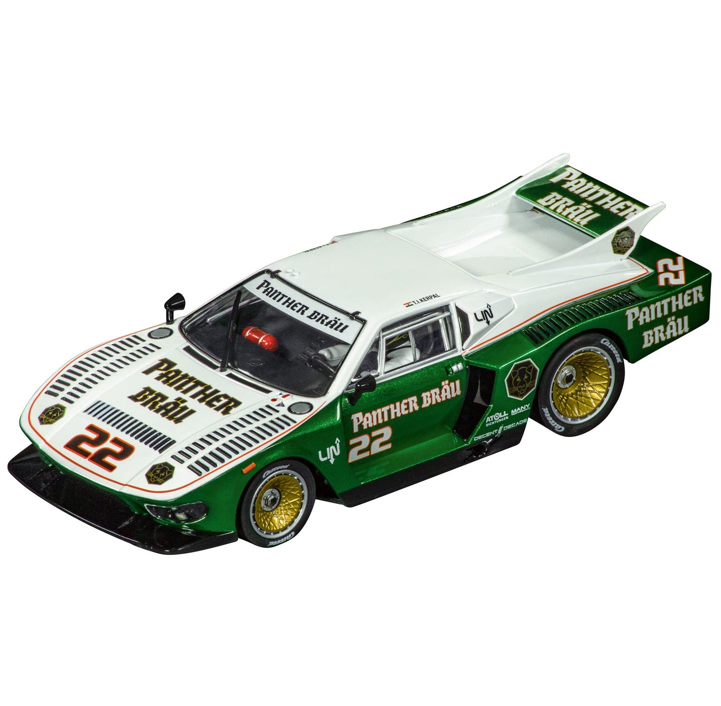 Carrera 27721 De Tomaso Pantera No.22 1:32 Scale Analog Slot Car Racing Vehicle Evolution Slot Car Race Tracks