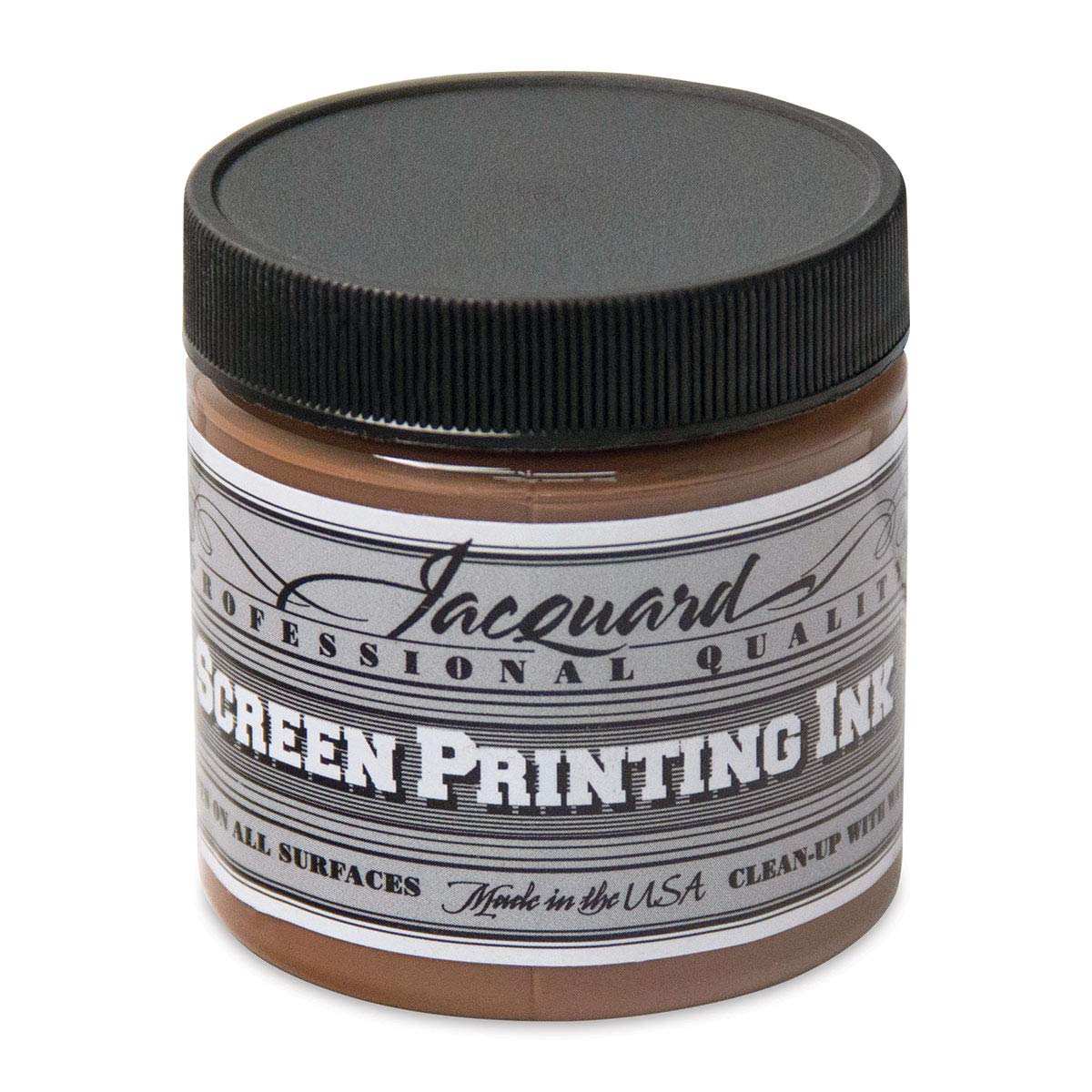 Jacquard Professional Screen Printing Inks 4oz-opaque Brown