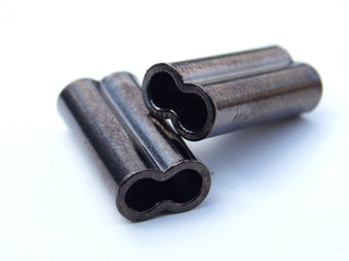 MagBay Lures Brass Double Barrel Sleeve Crimps 2.6mm - 100 Pieces/Pack