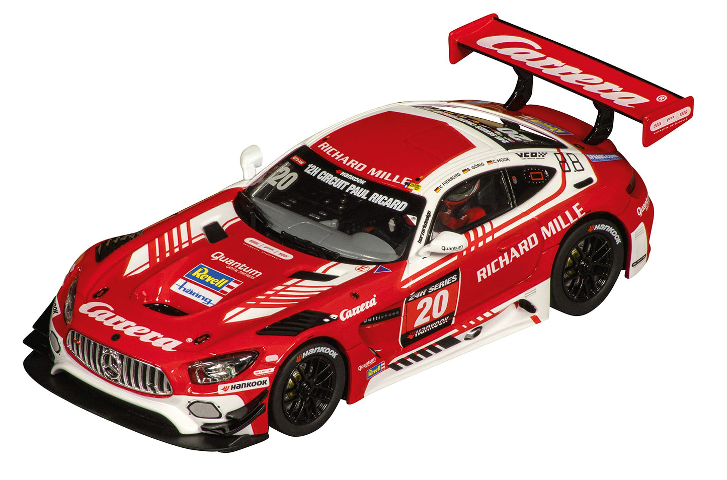 Carrera 27710 Mercedes-AMG GT3 No.20 12h Paul Ricard 2021 1:32 Scale Analog Slot Car Racing Vehicle Evolution Slot Car Race Tracks