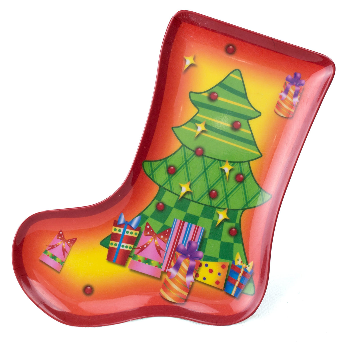 Stocking Shaped Christmas Tree Plate
