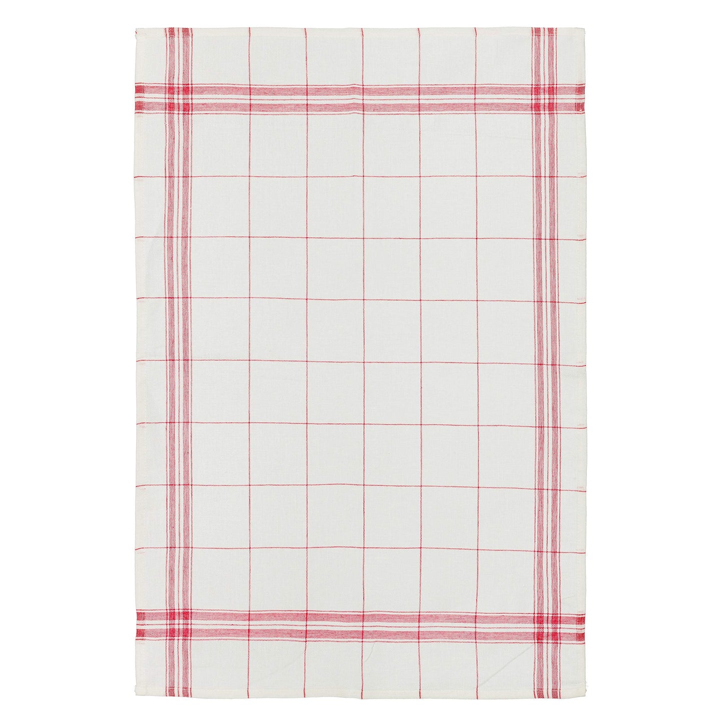 Coucke French 95% Linen, 5% Cotton Towel, Egr Red, 20 by 30 Inches, Red