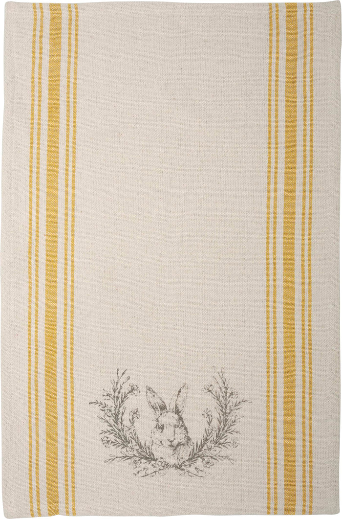 Primitives by Kathy RABIT and Floral Crest Kitchen Towel