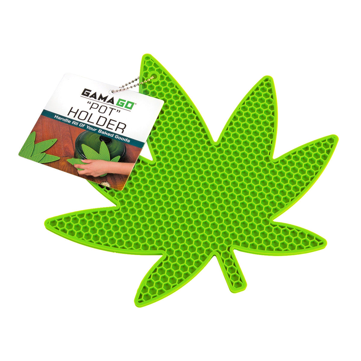 GAMAGO Trivet, 9L x 10W x 0.5H, Green