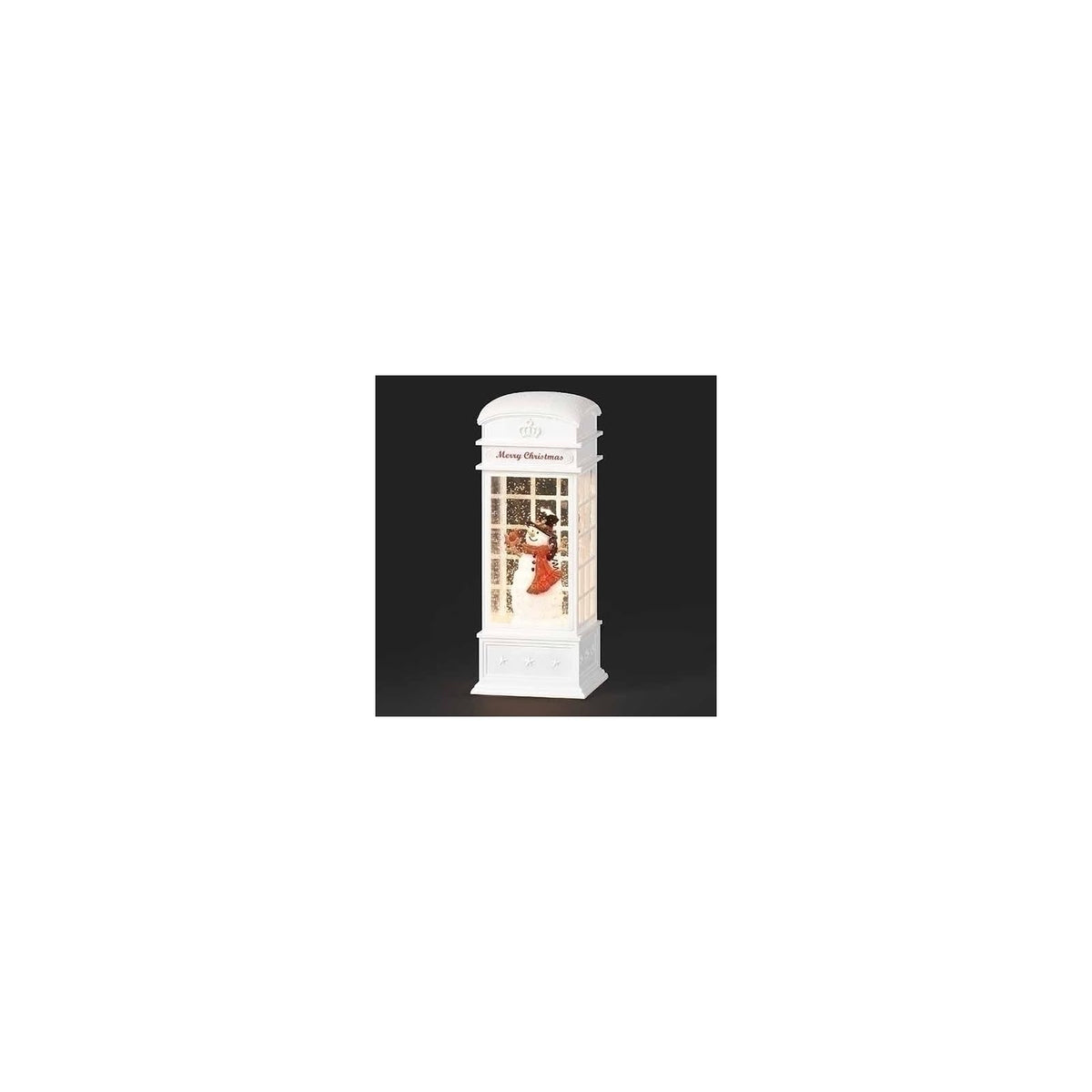 Roman Lighted Outdoor Display, White