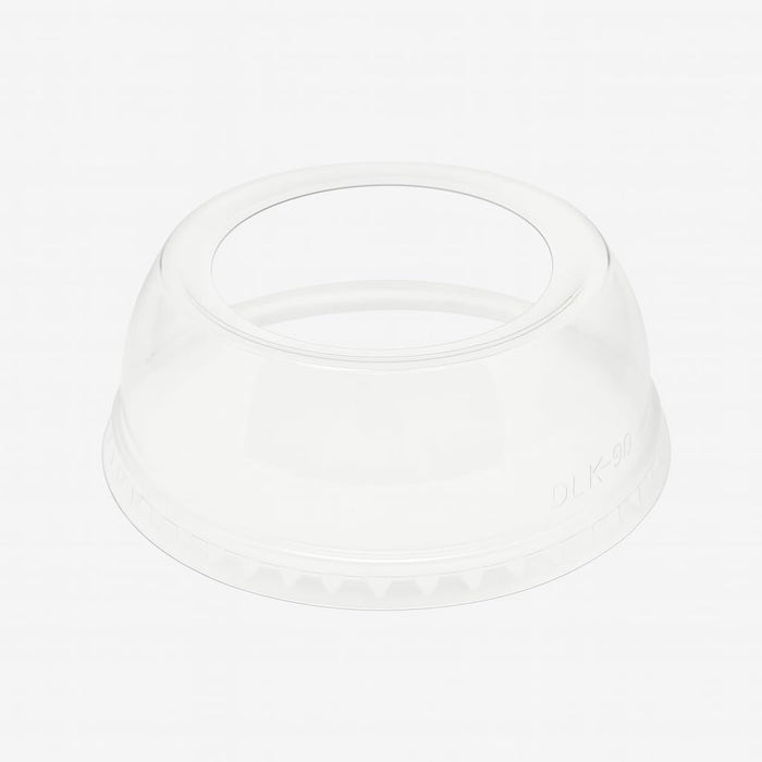 DHG Professional Wide Hole Dome Lid, PET 98mm Diameter Plastic Cold Cup Lids [Case of 1000 Counts]