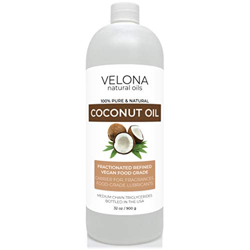 velona Coconut Oil 32 oz | 100% Pure and Natural Carrier Oil | Fractionated, Ultra Refined | Skin, Face, Body, Hair Care | Use Today - Enjoy Results