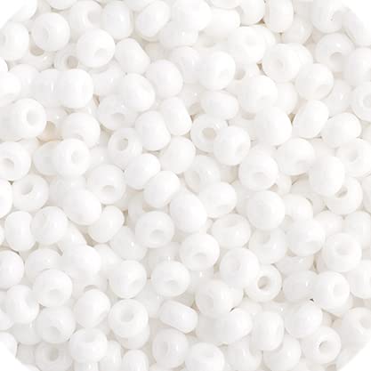 John Bead Craft Bead, Small, Opaque White