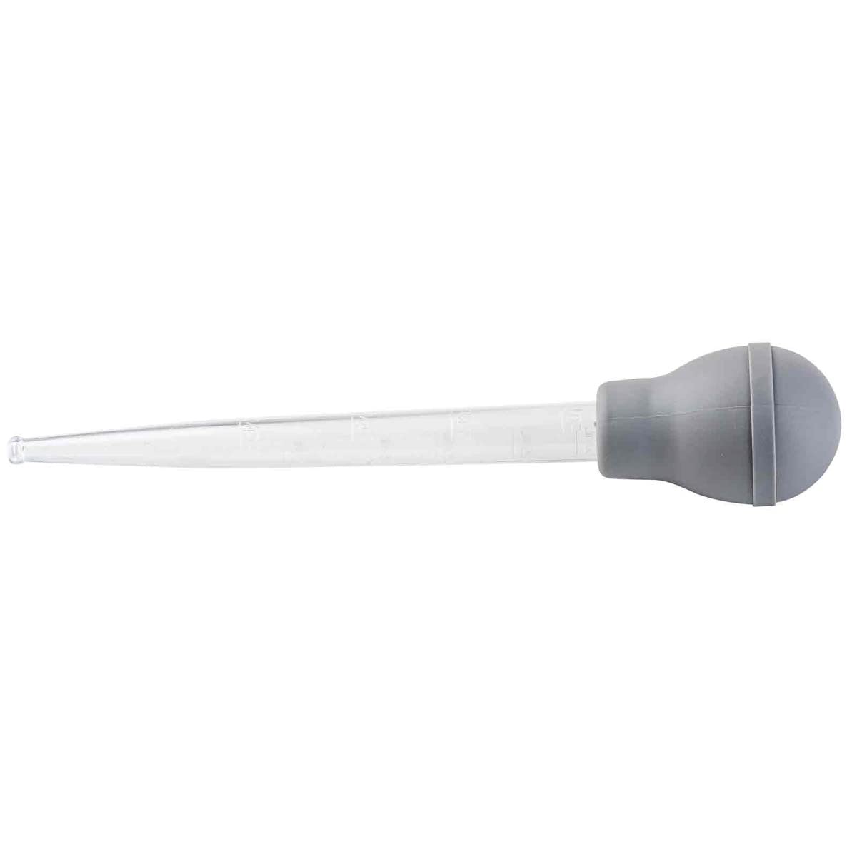 Tablecraft 11037 Turkey Baster, Gray, Thermo Plastic Rubber TPR, 1 oz