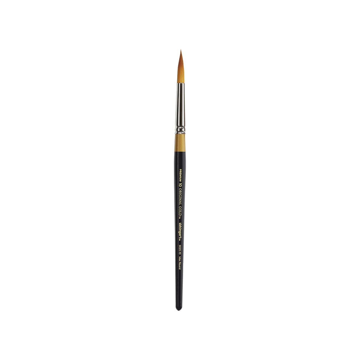 KingArt Original Gold 9020 Series , Premium Artist Brush, Golden TAKLON MAX Round-Size: 10