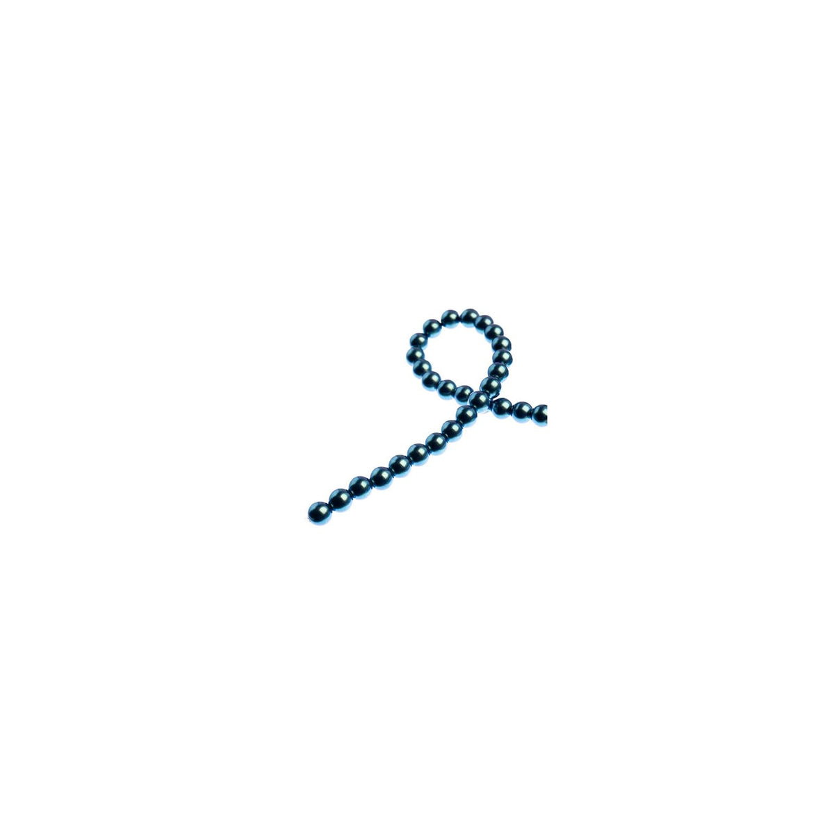 John Bead Craft Bead, 6mm, Iridescent Petrol Blue