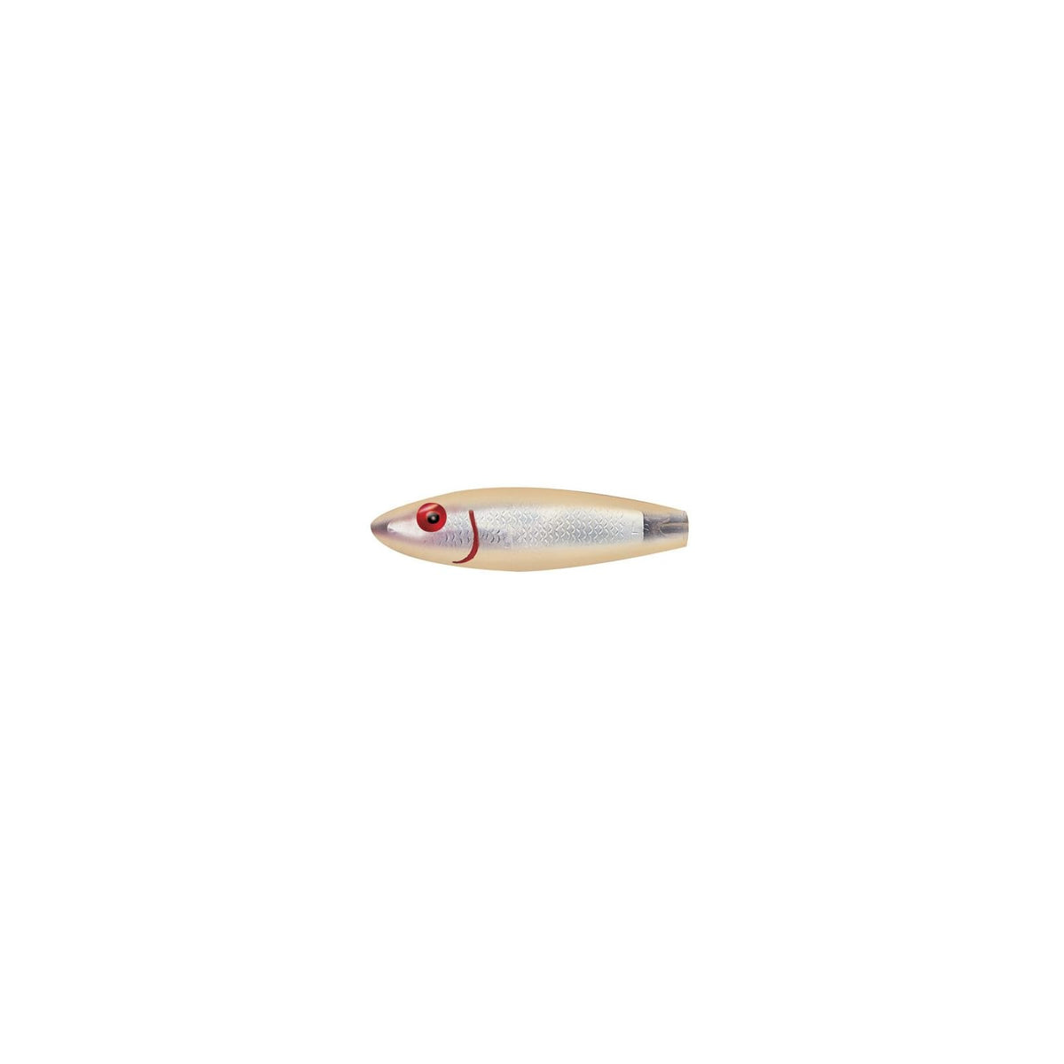 MirrOLure Fishing Hook, 3.5in 1/2oz, Bone Bk-Be/Silver