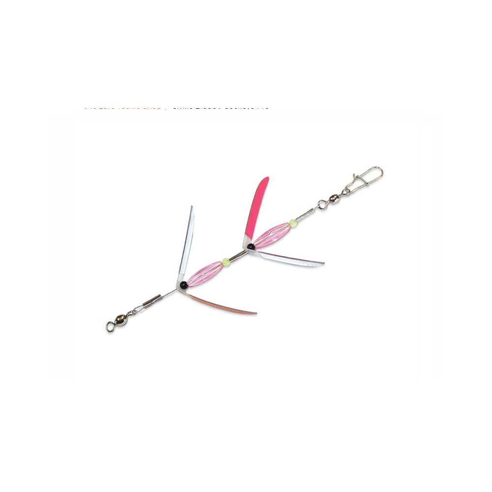 Mack's Lure Fishing Hook, 1 1/2 Blade / 6 in., Pink Mirror & Silver Mirror