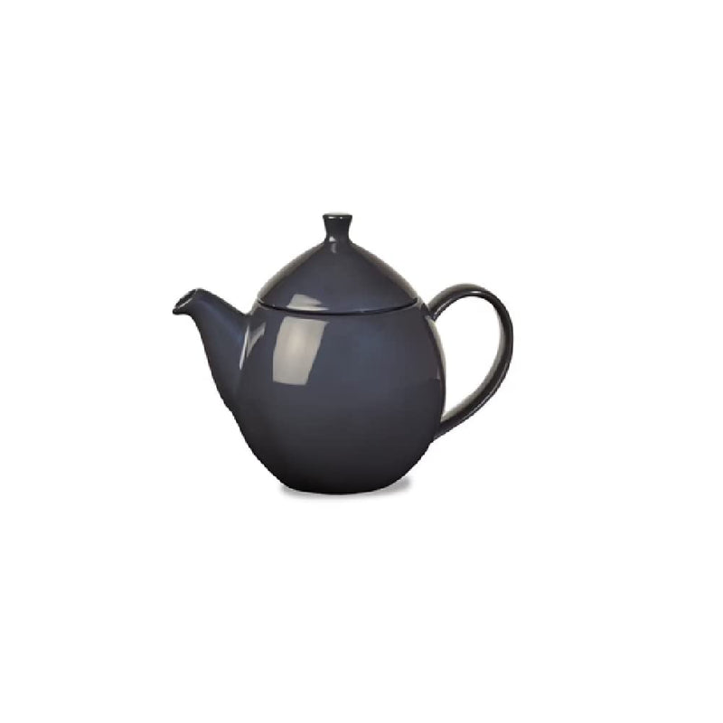 Forlife New Dew Teapot with Basket Infuser 14 ounce, 6.38-inch Length, Black