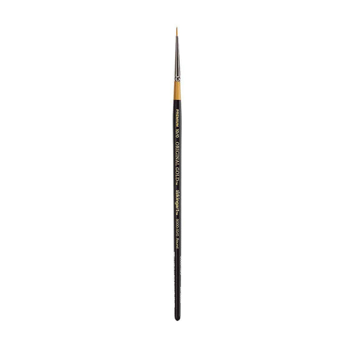 KingArt Original Gold 9000 Series , Premium Artist Brush, Golden TAKLON Round-Size: 10/0