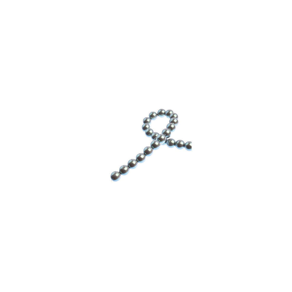 John Bead Craft Bead, 8mm, Iridescent Grey