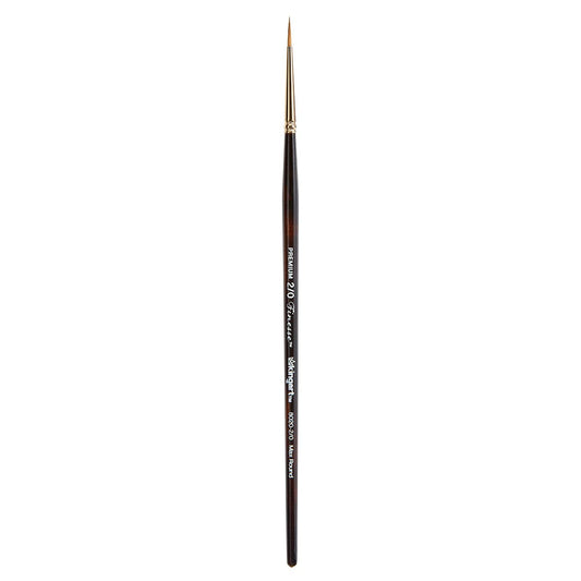 KINGART Finesse 8020 Ultra Round Series Kolinsky Sable Synthetic Blend Premium Watercolor Artist Brushes (4)