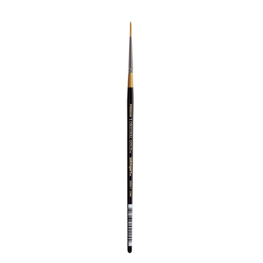 KingArt Original Gold 9350 Series , Premium Artist Brush, Golden TAKLON Liner-Size: 1, 1