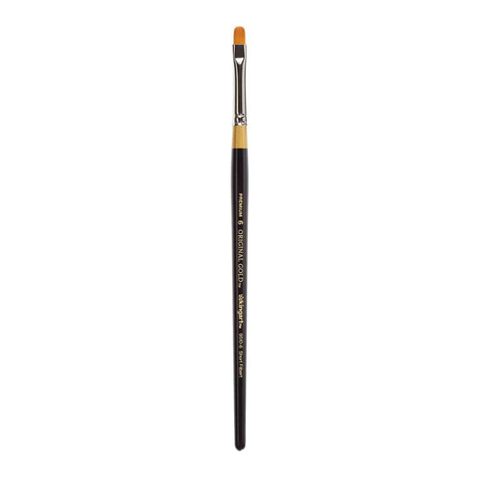 KINGART Original Gold 9510 Series, Golden Taklon Short Filbert (6)