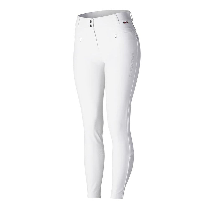 B Vertigo Drea Womens Silicone Full Seat Breeches - White - 30