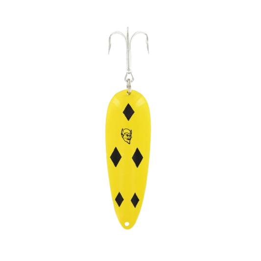 Dardevle 153 Dardevlet - Yellow w/Black Diamonds 3/4 oz. - 2 7/8" x 1 3/16"