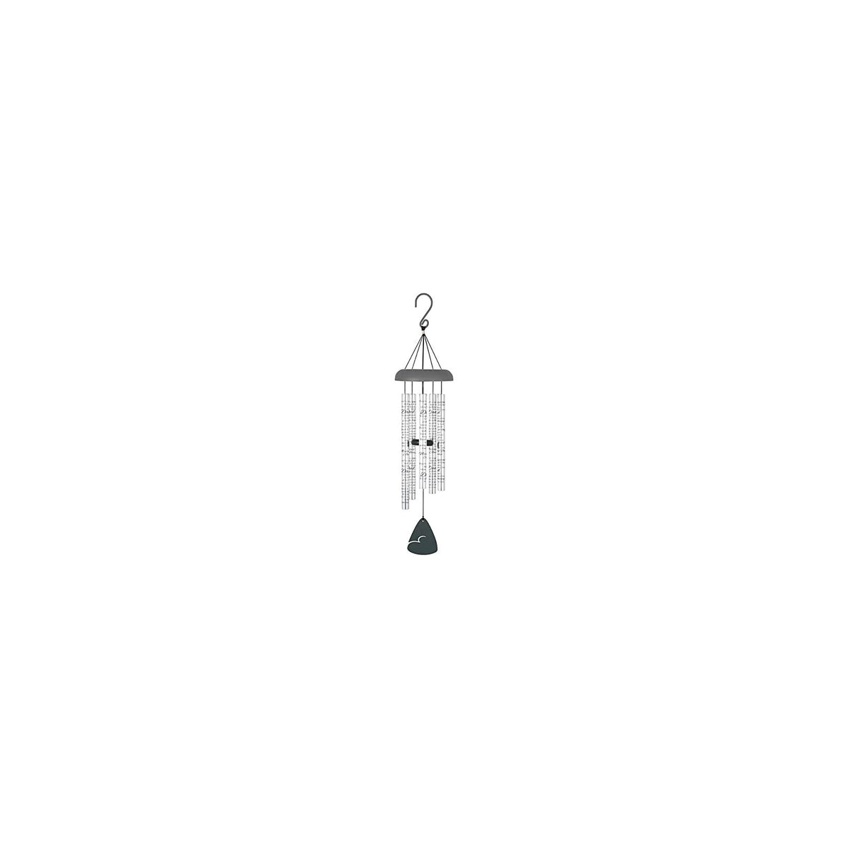Carson Home Accents Wind Chime, Gray, Durable