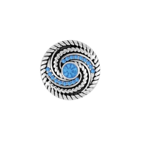 Ginger Snaps Original Dynamite Blue Snap, 20 Millimeter, Jewelry and Accessories