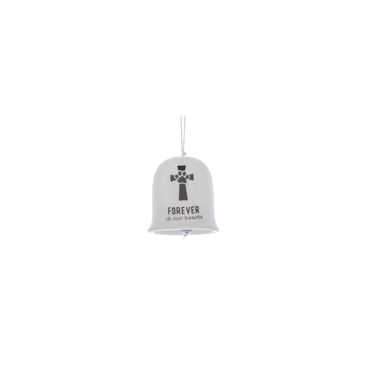 Ganz Hanging Ornament, White/Black
