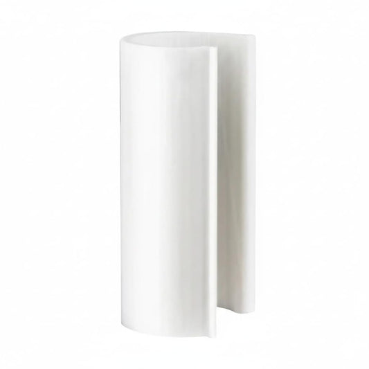 Snapclamp HD White Snap Clamp 1-1/4 Inch X 4 Inches Wide for 1-1/4 Inch PVC Pipe 10 Per Bag