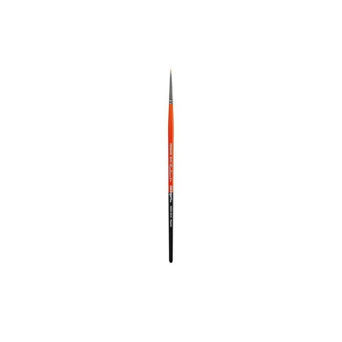 KINGART Paint Brush, 10/0, Black,orange