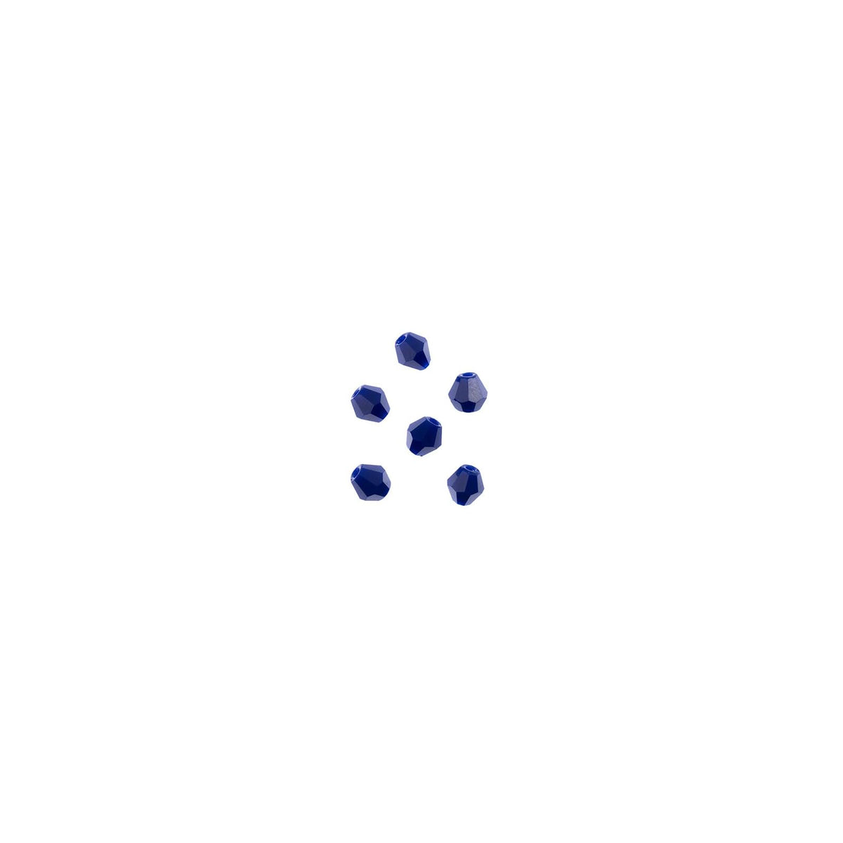 John Bead Craft Bead, 6mm, Opaque Dark Sapphire
