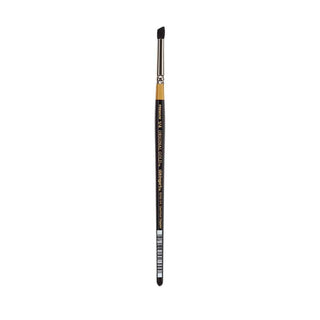 KINGART Original Gold Specialty 9245 Series, Russian Fitch Natural Blend Deerfoot Stippler Artist Brush (1/4) 9245-1/4 Black