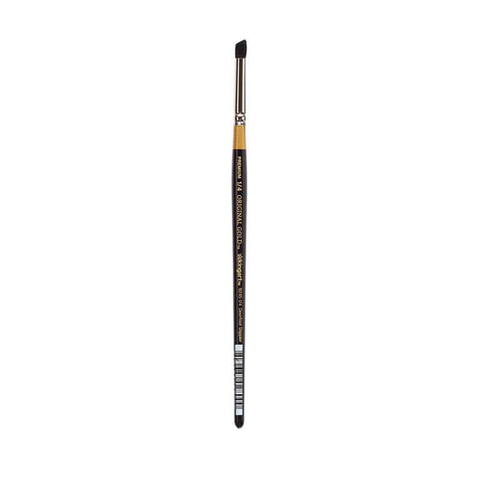 KINGART Original Gold Specialty 9245 Series, Russian Fitch Natural Blend Deerfoot Stippler Artist Brush (1/4) 9245-1/4 Black