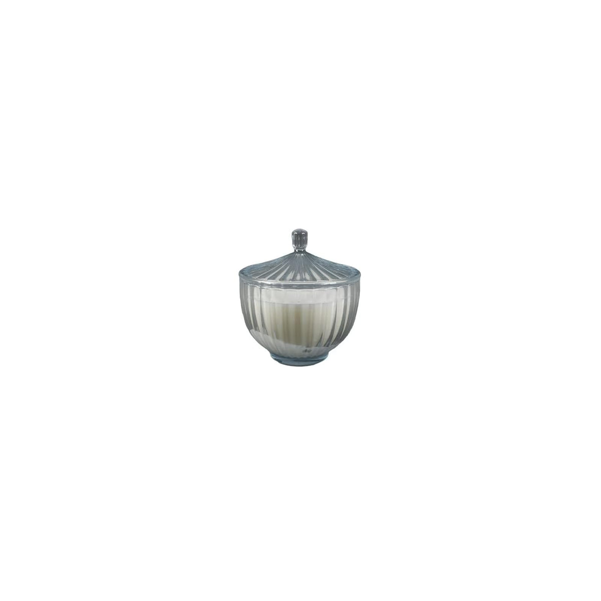 Flora Bunda Candle, 5.5", Soft Blue