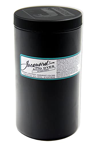 Jacquard Acid Dye - Aqua Tropic - 1 Lb Net Wt - Acid Dye for Wool - Silk - Feathers - and Nylons - Brilliant Colorfast and Highly Concentrated