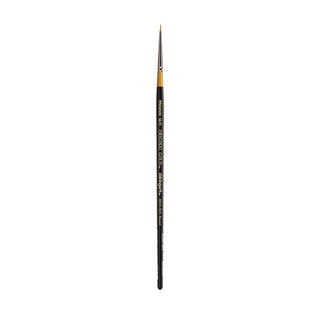 KINGART Paint Brush, 18/0, Black & Gold